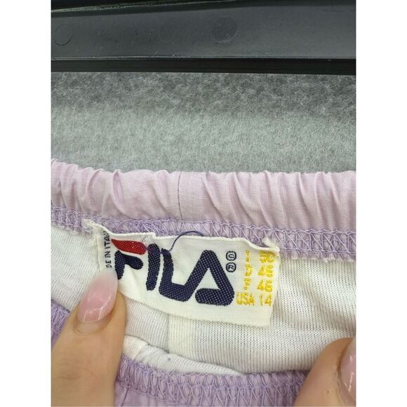 Vintage FILA Lavender Jogger Track Pants Made in Italy Size 14 - Picture 3 of 11